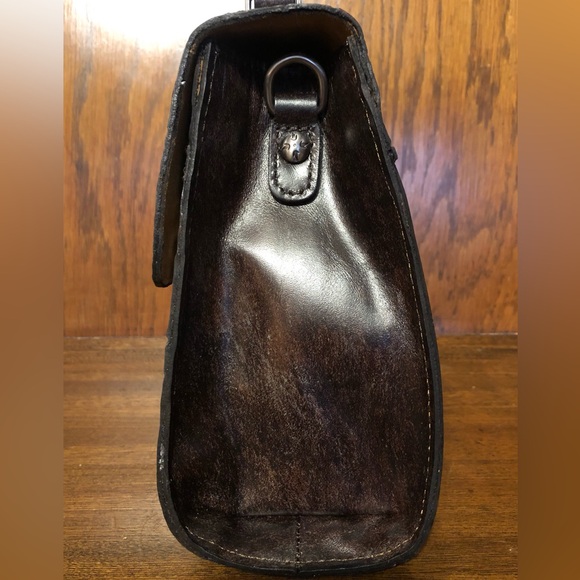 NWT-Patricia Nash-Tooled Turquoise-Chauny Top Handle Satchel/Crossbody Bag-$199 - Picture 8 of 14